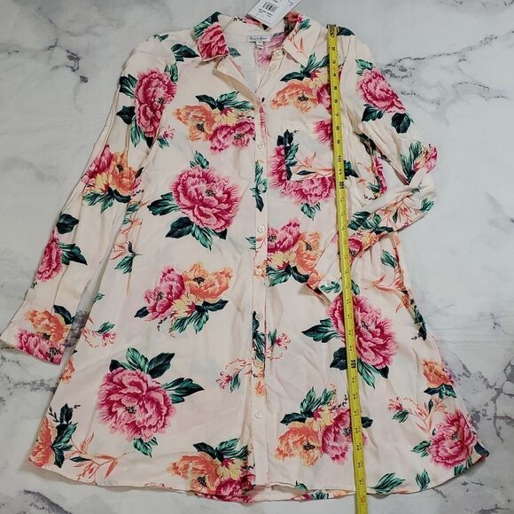 Love, Fire Floral Shirt Dress - Picture 5 of 6